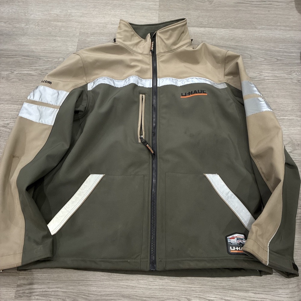 UHAUL Jacket Coat Uniform Employee Workwear Reflective Insulated Winter Size 2XL